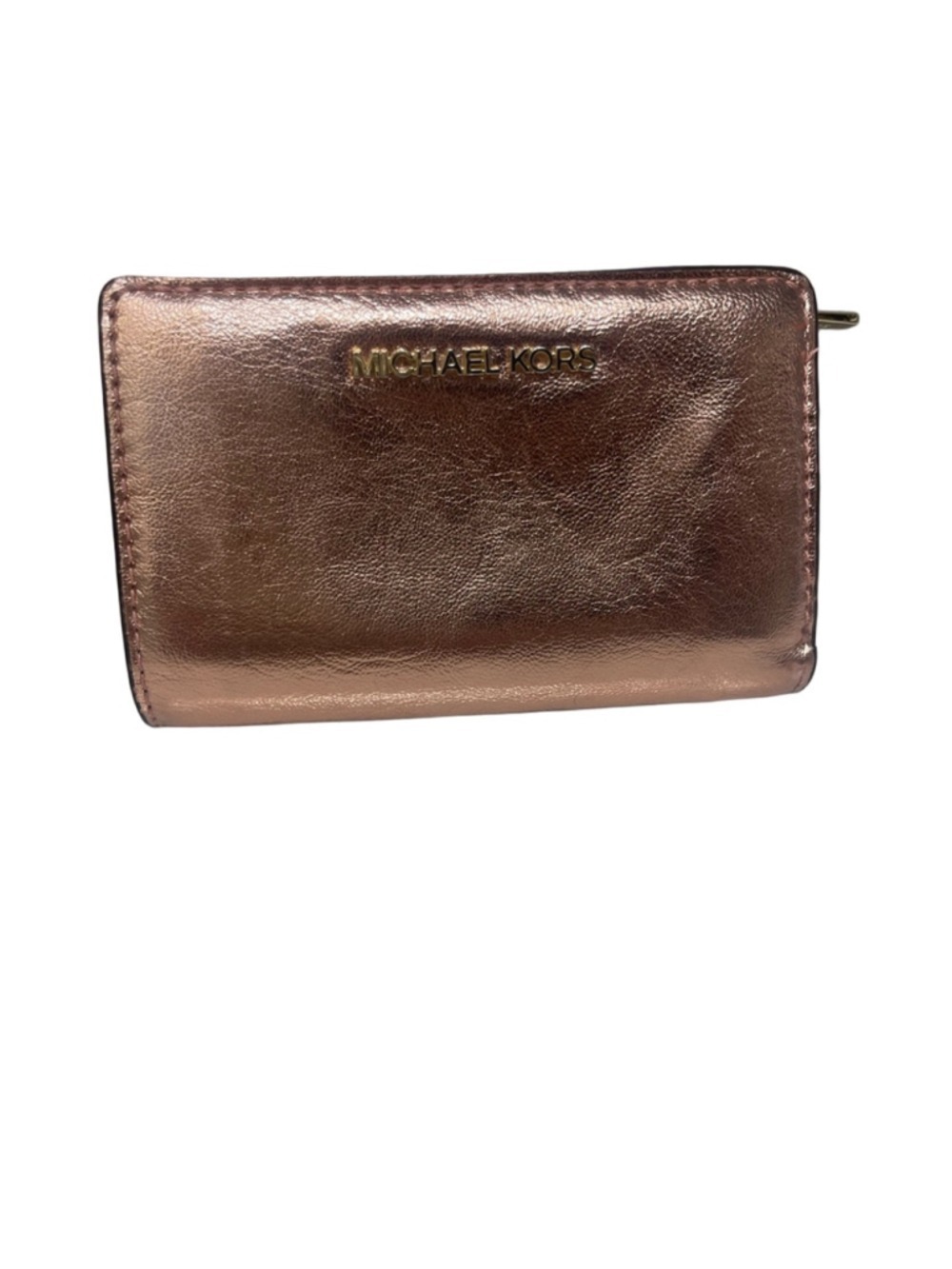 Michael Kors Medium Bifold Zip Coin Wallet
Primrose Pink Metallic - Picture 3 of 8